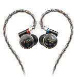 FiiO FD3 Dynamic Driver Wired In-Ear Monitor Headphones - Black - Detachable MMCX 3.5mm braided cable - Semi-Open design - 32 Ohms, 12mm Dynamic Drivers, interchangeable sound tubes - 6x pairs of eartips + carry case included - Hi-Res Audio