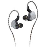 FiiO JH3 Triple-driver Wired In-Ear Monitor Headphones - Black 0.78 2pin Detachable Monocrystalline Copper 3.5mm Braided Cable - 1x Dynamic + 2x Balanced Armature Driver Design - Hi-Res Audio Certified