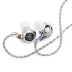 FiiO FD11 Dynamic Wired In-Ear Monitor Headphones - Silver - 0.78 2pin detachable 3.5mm braided cable - 10mm carbon-based dynamic drivers - Triangular ergonomic design - Die-cast alloy construction - Hi-Res Audio certified