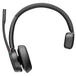 HP Poly Voyager 4310 Mono Bluetooth On-Ear Headset - Teams Certified BT700 / 2-Mics Noise Cancellation / Busy Light / Up to 50m Distance / Up to 24-Hour Talk-Time