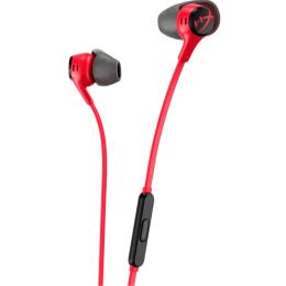 HyperX Cloud Earbuds II Gaming Earbuds - Red with Mic