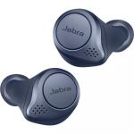 Jabra Elite Active 75t True Wireless Sports In-Ear Headphones - Navy - Active Noise Cancellation, IP57 Sweat & Water Resistant, Multipoint