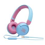 JBL JR 310 Wired On-Ear Headphones for Kids - Blue Microphone - Safe Sound (<85dB) - Comfort Fit - Compact, Foldable & Portable