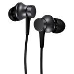 Xiaomi Mi Wired In-Ear Headphones Basic - Matte Black Microphone - Aluminium Chamber - Tangle-Free Cable with 3.5mm jack - Aerospace-Grade Metal Diaphragm - Pause Play Answer / End Call Button - Compatible with Android and iOS Devices