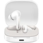 Xiaomi Redmi Buds 6 True Wireless Noise Cancelling In-Ear Headphones - Cloud White Dual drivers - Multipoint - Sound ID personalised audio - 360 degree surround sound - Xiaomi Earbuds App for iOS & Android - Up to 10hrs Playtime/42hrs with