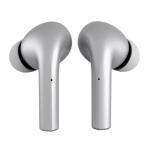 Moki MokiPods True Wireless In-Ear Headphones - Silver Up to 2.5 Hours Battery Life / 12.5 Total with Charging Case