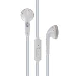 Moki Wired Earbuds - White with In-Line Microphone & Controls