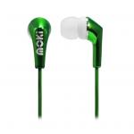 Moki Metallics ACC-HPMLC Wired In-Ear Headphones - Green 3.5mm Jack