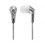 Moki Metallics ACC-HPMLC Wired In-Ear Headphones - Silver 3.5mm Jack