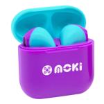 Moki MokiPods Mini True Wireless In-Ear Headphones for Kids - Purple Aqua Volume Limited