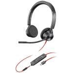Poly Blackwire 3325-M USB-C Headset UC - Stereo - 3.5MM - USB-C - Corded - by PLANTRONICS