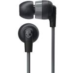 Skullcandy Inkd+ In-Ear Headphones - BLACK/BLACK/GRAY - with in-line microphone - Noise-isolating fit, call & track control, 3.5mm jack - 2 Year Warranty