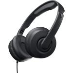 Skullcandy Cassette Junior Foldable Wired On-Ear Headphones with Mic for Kids - Black Volume Limited - 85dB Volume Limit - Microphone - Durable - Comfortable - Collapsible Design - 3.5mm Jack