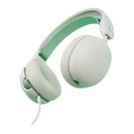 Skullcandy Grom Wired Headphones with Mic for Kids - Bone Seafoam For ages 6+ - Volume Limited to 85dB - Collapsible Kid-Safe Design - Durable & Comfortable - Share Audio Port - 3.5mm Aux cable