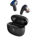 Skullcandy Rail True Wireless In-Ear Headphones - True Black Skull-iQ Smart Feature Technology - Hands-Free Voice Control for Android & iPhone - IP55 - Multipoint - Built-in Tile finding technology - Bluetooth 5.2