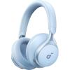 Soundcore by Anker Space One Wireless Over-Ear Noise Cancelling Headphones - Sky Blue Adaptive ANC - Hi-Res Wireless with LDAC - Up to 40 Hours Battery Life (ANC On) - Foldable with carry bag Soundcore by Anker Space One Wireless Over-Ear Noise Cancelling Headphones - Sky Blue Adaptive ANC - Hi-Res Wireless with LDAC - Up to 40 Hours Battery Life (ANC On) - Foldable with carry bag