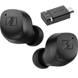 Sennheiser MOMENTUM True Wireless 3 Premium Noise Cancelling In-Ear Headphones - Black - Bundle with Sennheiser BTD 600 AptX Adaptive USB Audio Dongle (RRP $69)