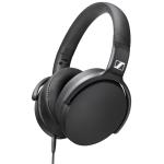 Sennheiser HD 400S Over-Ear Headphones/Headset with Mic - Black - Foldable, comfortable, durable, angled 3.5mm plug, removable cable - 2 Year Warranty