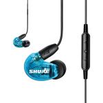 Shure SE215SPE-B+UNI Sound Isolating Earphones with Mic + Remote - Blue