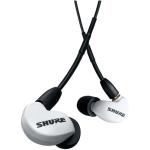 Shure AONIC 215 Special Edition Wired Sound Isolating In-Ear Headphones - White Integrated remote + Microphone - 3.5mm Jack - Detachable Cable