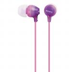 Sony MDR-EX15LPV Wired In-Ear Headphones - Violet 3.5mm Jack - Lightweight - 9mm 8Hz-22kHz Driver - Ergonomic Eartips