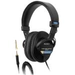 Sony MDR-7506 Wired Professional Monitor Headphones - Black 40mm Drivers - Closed Design - Swivelling Earcups - Gold Plated Unimatch Plug With 1/8" (3.5mm) Mini-Jack & 1/4" (6.3mm) TRS Connectivity