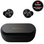 Technics AZ80 Flagship Noise-Cancelling True Wireless Headphones - Black - Exceptional sound- 3-way Multipoint - Hi-Res Audio with LDAC - Qi wireless charging - 7x eartip sizes included for ultimate comfort fit