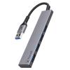 Bonelk Long-Life USB-A to 4 Port USB 3.0 Slim Hub - Space Grey Bonelk Long-Life USB-A to 4 Port USB 3.0 Slim Hub - Space Grey