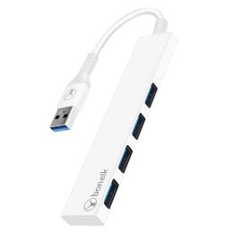 Bonelk Long-Life Series USB-A  to 4  Port USB  3.0 Slim Hub  - White