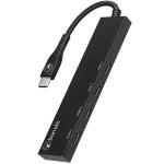 Bonelk Long-Life USB-C to 4 Port USB-C 3.0 Slim Hub - Black