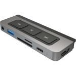 HyperDrive Media 6in1 USB-C Hub for  iPad Pro & Tablets , Laptops - 4K HDMI , SD Card Reader