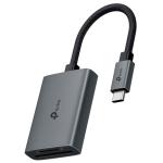 TP-Link UA430C USB-C 2-in-1 SD & microSD Card Reader 5 Gbps USB 3.0 Type-C / Support UHS-I 200 MB/s & Dual Card Reading Simultaneously