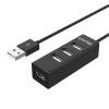 Unitek 4 Port USB-A 2.0 High Speed Hub - Black 0.8m - Data Transfer Speed up to 480Mbps - Connect up to 4 Devices Simultaneously - Easy Plug & Play Unitek 4 Port USB-A 2.0 High Speed Hub - Black 0.8m - Data Transfer Speed up to 480Mbps - Connect up to 4 Devices Simultaneously - Easy Plug & Play