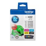 Brother LC432 Ink Cartridge Pack - Black / Cyan / Yellow / Magenta for Brother MFCJ5340DW / MFCJ5740DW / MFCJ6540DW / MFCJ6740DW / MFCJ6940DW Printer