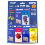 Brother LC37CL3PK Ink Cartridge - Cyan / Magenta / Yellow - 3 Pack