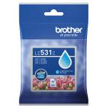 Brother LC531C Ink Cartridge - Cyan Yield -200 Pages - for Brother DCP-J1260W,DCP-J1310DW Printer
