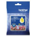 Brother LC531Y Ink Cartridge - Yellow Yield -200 Pages - for Brother DCP-J1260W,DCP-J1310DW Printer
