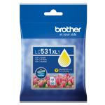 Brother LC531XLY Ink Cartridge - Yellow High Yield -500 Pages - for Brother DCP-J1260W,DCP-J1310DW Printer