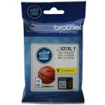 Brother LC431XLY Ink Cartridge - Yellow High Yield - 500 Pages - for Brother MFCJ1010DW / DCPJ1050DW Printer