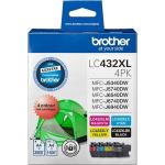 Brother LC432XL4PKS Ink Cartridge - Black / Cyan / Magenta / Yellow - 4 Pack High Yield - for Brother MFCJ5340DW / MFCJ5740DW / MFCJ6540DW / MFCJ6740DW / MFCJ6940DW Printer