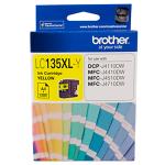 Brother LC135XLY Ink Cartridge - Yellow Super High Yield - 1200 Pages - for Brother DCPJ4110DW / MFCJ4510DW / MFCJ4710DW / MFCJ6520DW / MFCJ6920DW Printer