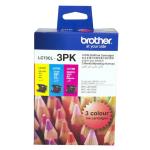Brother LC73CL3PK Ink Cartridge - Cyan / Magenta / Yellow - 3 Pack 600 Pages - for Brother MFCJ430W / MFCJ625DW / MFCJ825DW Printer