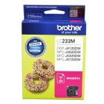 Brother LC233M Ink Cartridge - Magenta 500 Pages - for Brother DCPJ4120DW / DCPJ562DW / MFCJ4620DW / MFCJ480DW / MFCJ5320DW / MFCJ5720DW / MFCJ680DW / MFCJ880DW Printer