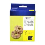 Brother LC233Y Ink Cartridge - Yellow Yield 500 Pages - for Brother DCPJ4120DW / DCPJ562DW / MFCJ4620DW / MFCJ480DW / MFCJ5320DW / MFCJ5720DW / MFCJ680DW / MFCJ880DW Printer