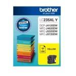 Brother LC235XLY Ink Cartridge - Yellow High Yield - 1200 Pages - for Brother DCPJ4120DW / MFCJ5320DW / MFCJ4620DW / MFCJ5720DW Printer
