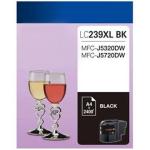 Brother LC239XLBK Ink Cartridge Black, Super High Yield 2400 pages for Brother MFCJ5320DW, MFCJ5720DW Printer