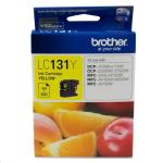 Brother LC131Y Ink Cartridge - Yellow 300 Pages - for Brother DCPJ152W / MFCJ470DW / MFCJ870DW Printer