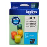 Brother LC231C Ink Cartridge - Cyan Covers up to 260 Pages