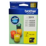 Brother LC231Y Ink Cartridge - Yellow Up to 260 Pages