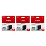 Canon PGI-1600XLBK Black, Yield 1200 pages for Canon MAXIFY Ink Value Pack 3pcs MB2060, MB2360, M2160, M2760 Printer
